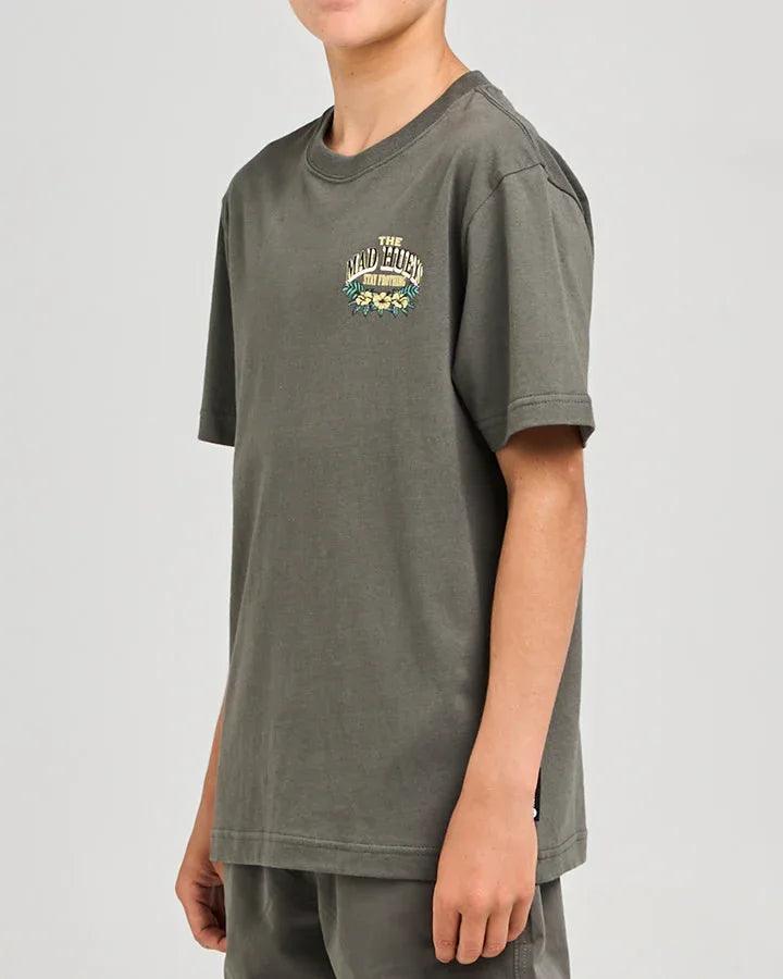 The Mad Hueys Stay Frothing Youth Youth SS Tee - Charcoal - Guys & Girls Surf n Street