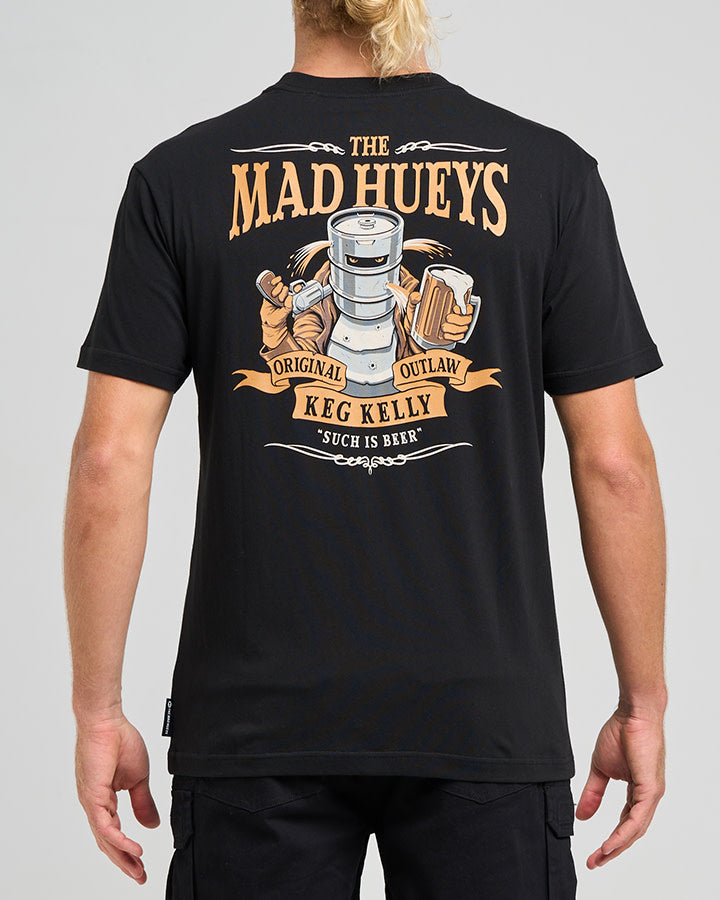 The Mad Hueys Such Is Beer SS Tee - Black