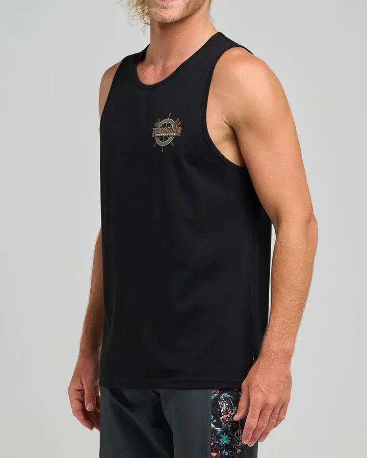 The Mad Hueys The Sea Captain Tank - Black - Guys & Girls Surf n Street