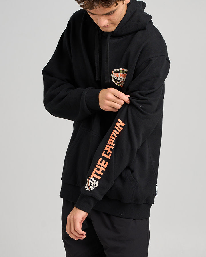 The Mad Hueys The Tiki Captain Hooded Pullover Black - Black