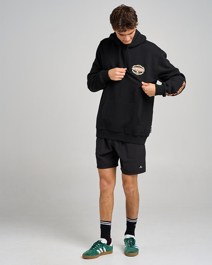 The Mad Hueys The Tiki Captain Hooded Pullover Black - Black