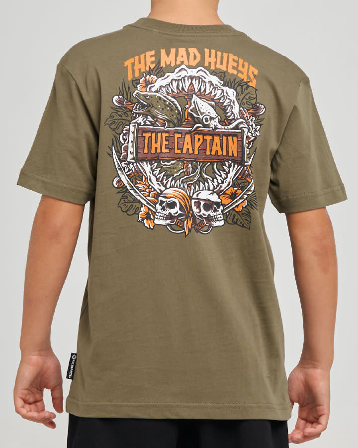 The Mad Hueys Troppo Captain Youth SS Tee - Olive
