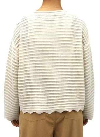 Carve Millie Womens L/S Knit Jumper - Cream