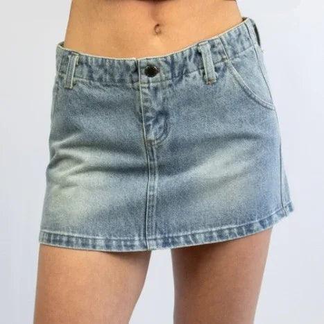 Carve Gigi Womens Denim Skirt - Blue - Guys & Girls Surf n Street