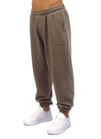 Carve Bowen Mens Elastic Waist Track Pant - Driftwood