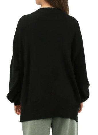 Carve Selma Womens L/S Knit Jumper - Black