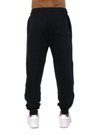 Carve Fluid Mens Elastic Waist Rib Ankle Cuff Trackies - Black