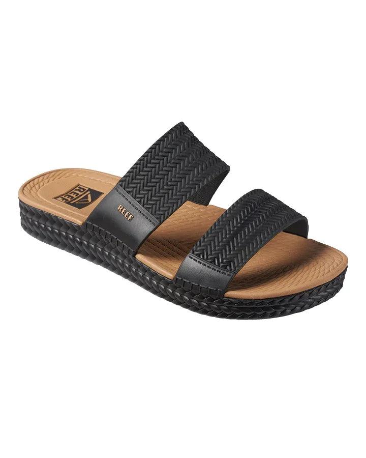 Reef Water Vista Slide - Black Tan - Guys & Girls Surf n Street