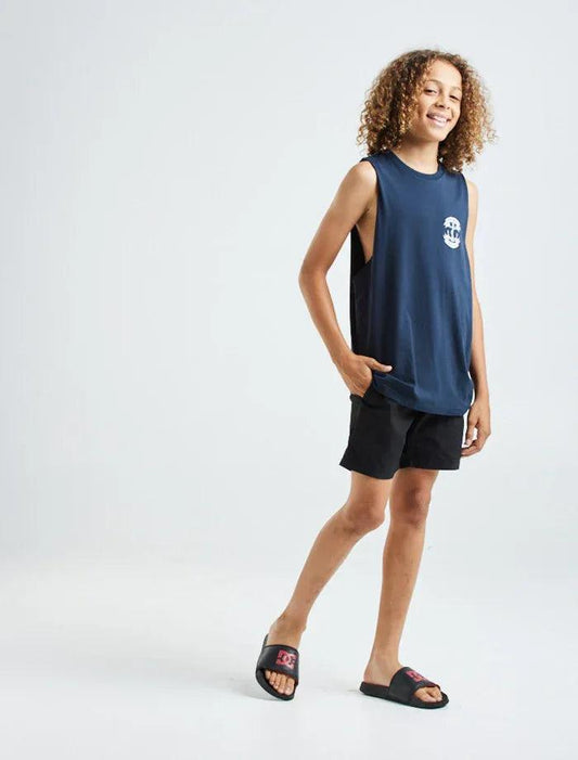 Mad Hueys Anchorage Youth Muscle - Navy - Guys & Girls Surf n Street