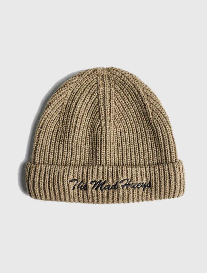 Mad Hueys Calm Down Roll Up Warfie Beanie - Khaki - Guys & Girls Surf n Street