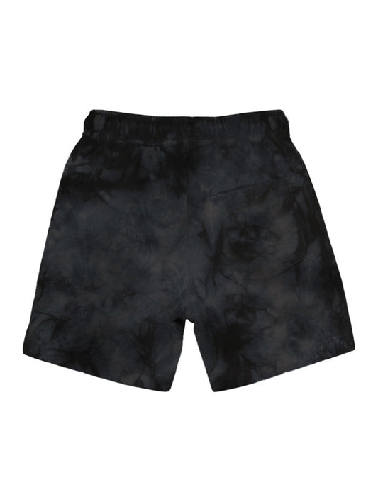 Santa Cruz Checked Out Flamed Dot Track Shorts - Black Tie Dye