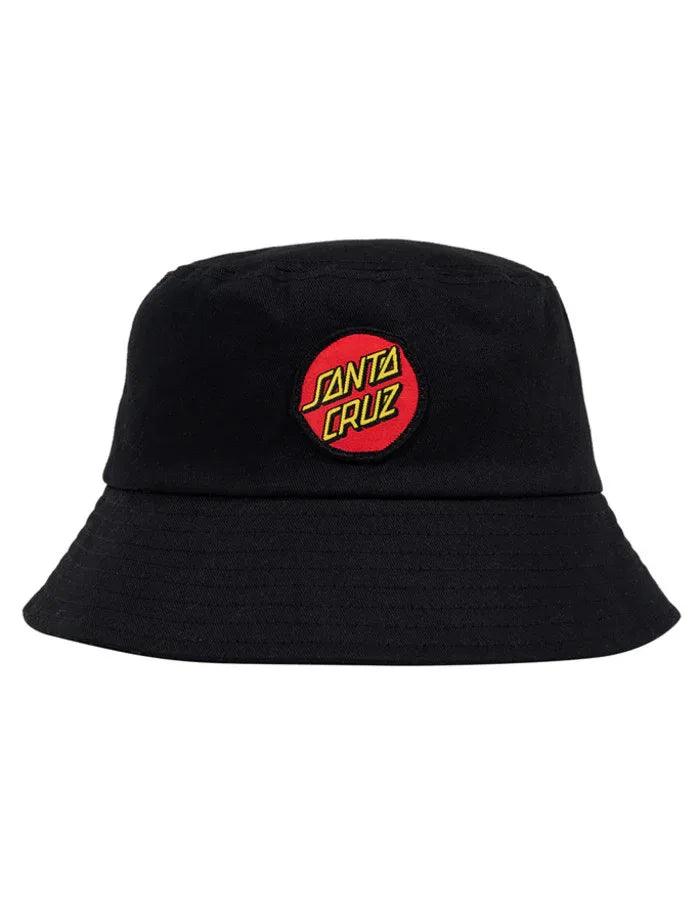 Santa Cruz Classic Dot Youth Bucket Hat - Black - Guys & Girls Surf n Street