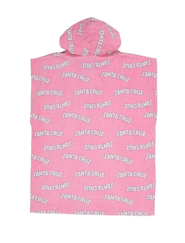 Santa Cruz College Arch Poncho Towel - Pink - Guys & Girls Surf n Street