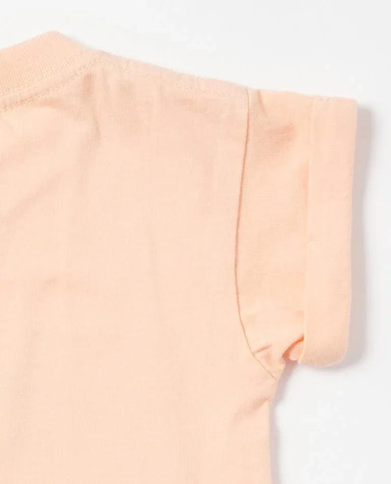 Rip Curl Paradise Logo Tee Girls (0-7 years) - Peach - Guys & Girls Surf n Street