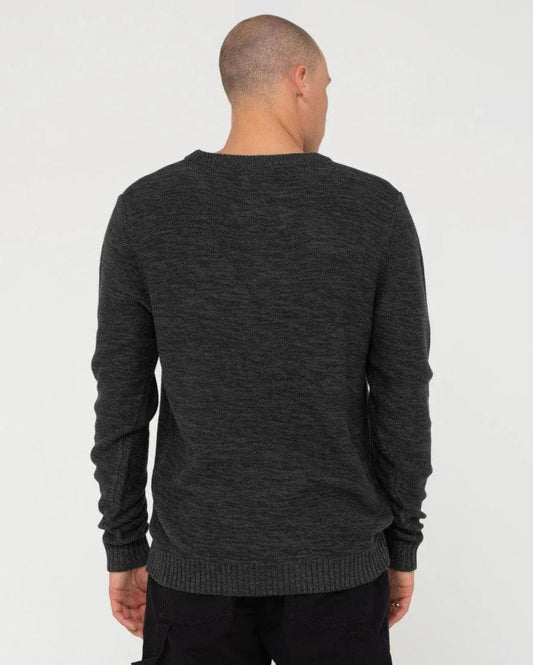 Rusty Skyliner Crew Neck Knit - Charcoal - Guys & Girls Surf n Street