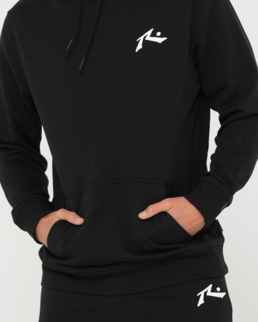 Rusty Competition Hooded Fleece Boys - Black