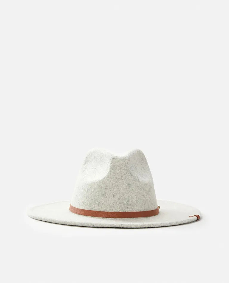 Rip Curl Sierra Wool Panama Hat - Light Grey Marle