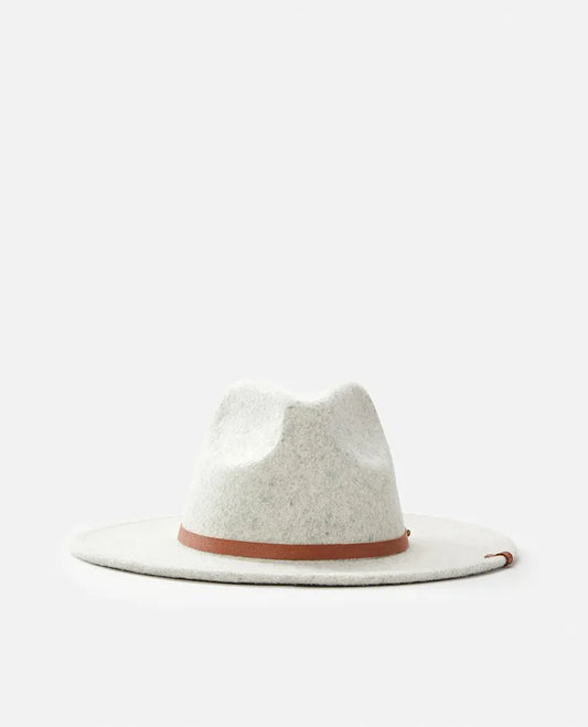 Rip Curl Sierra Wool Panama Hat - Light Grey Marle