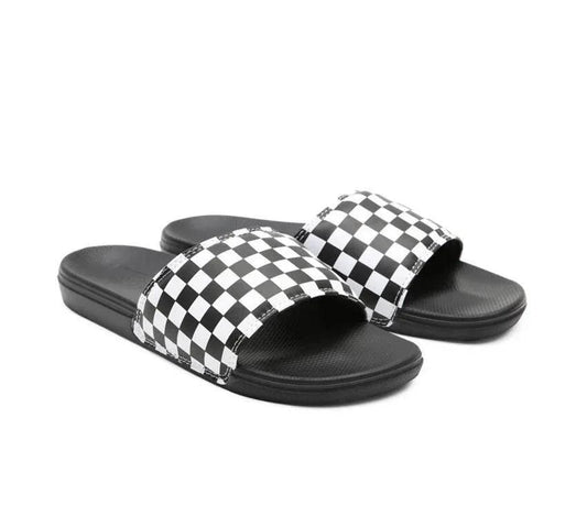 Vans La Costa Slide-On - (Checkerboard) True White/Black - Guys & Girls Surf n Street