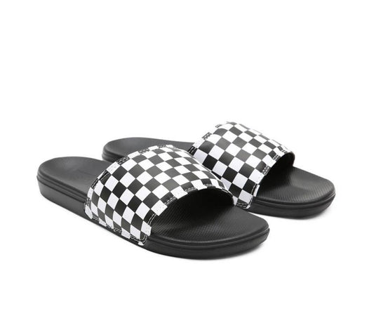 Vans La Costa Slide-On - (Checkerboard) True White/Black