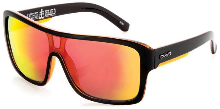 Carve Anchor Beard - Black Orange Iridium Lens - Guys & Girls Surf n Street