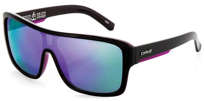 Carve Anchor Beard - Black Purple Iridium Lens - Guys & Girls Surf n Street