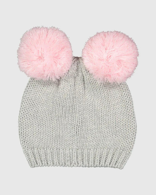 Billabong Teddy Beanie - Groms - Grey Marle - Guys & Girls Surf n Street