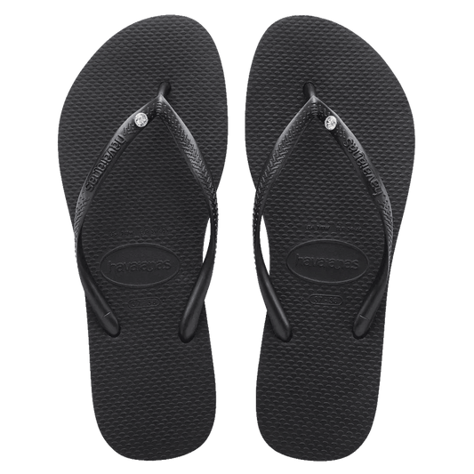 Havaianas Slim Crystal SW ll Thongs - Black - Guys & Girls Surf n Street