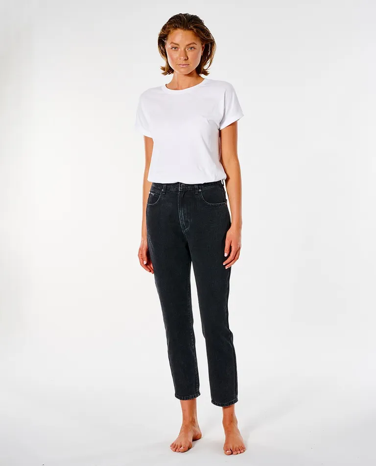 Rip Curl Breaker Straight Leg Jean - Washed Black