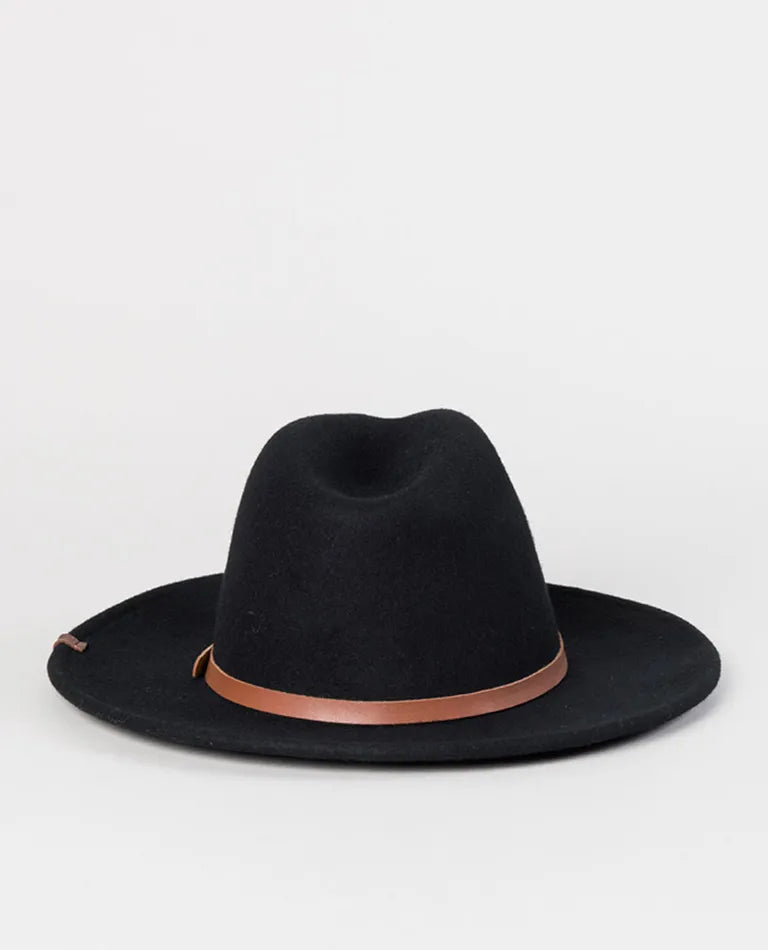 Rip Curl Sierra Wool Panama Hat - Black
