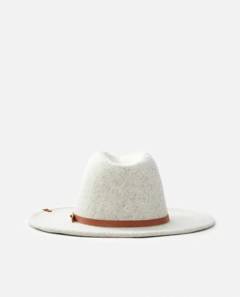 Rip Curl Sierra Wool Panama Hat - Light Grey Marle