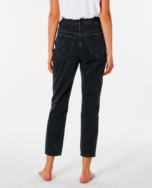 Rip Curl Breaker Straight Leg Jean - Washed Black