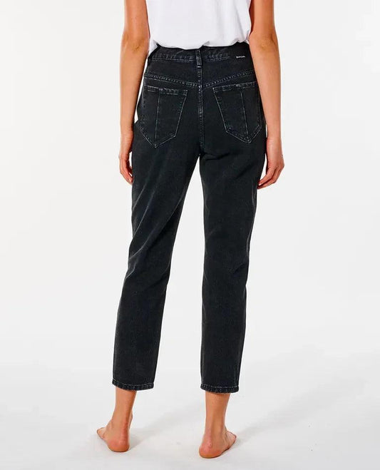 Rip Curl Breaker Straight Leg Jean - Washed Black - Guys & Girls Surf n Street