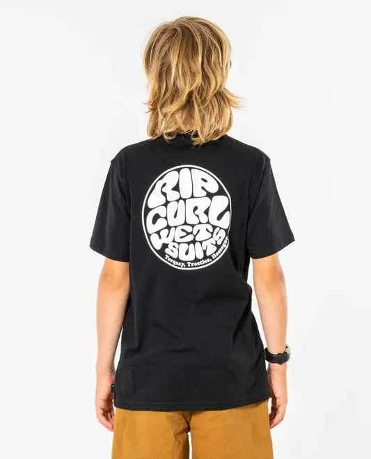 Rip Curl Wetsuit Icon Tee Boy - Black - Guys & Girls Surf n Street