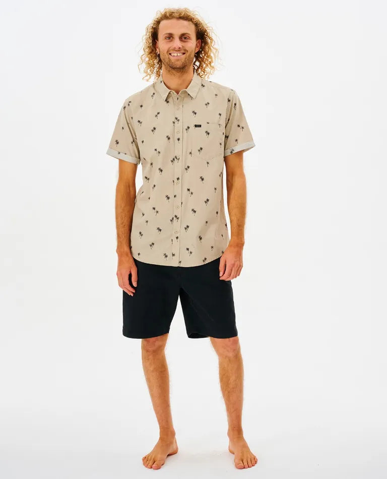 Rip Curl Paradise Palms Shirt Boys - Taupe
