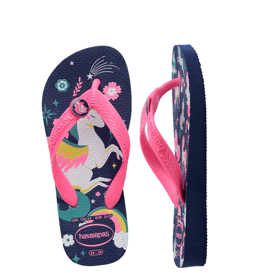 Havaianas Kids Top Fantasy Thongs - Navy Blue - Guys & Girls Surf n Street
