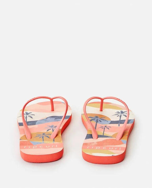 Rip Curl Melting Waves Thongs Girls - Light Pink - Guys & Girls Surf n Street
