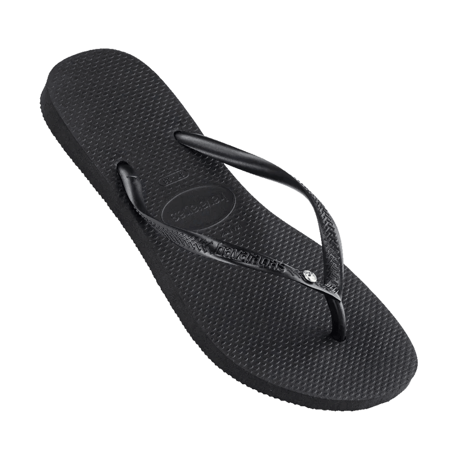 Havaianas Slim Crystal SW ll Thongs - Black - Guys & Girls Surf n Street