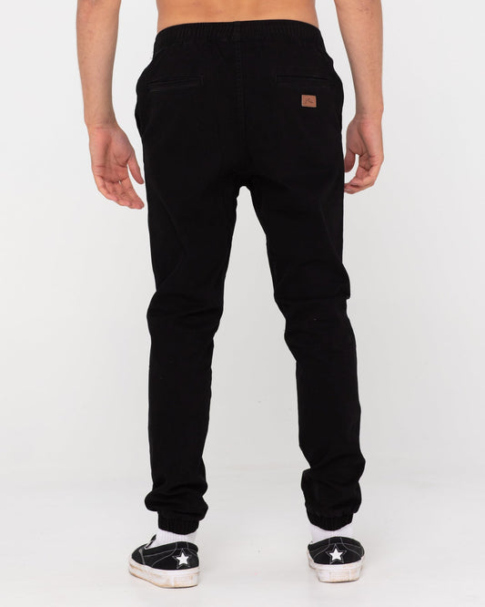 Rusty Hook Out Elastic Pant Boys - Black