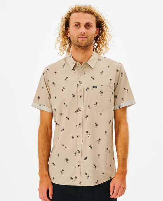 Rip Curl Paradise Palms Shirt Boys - Taupe