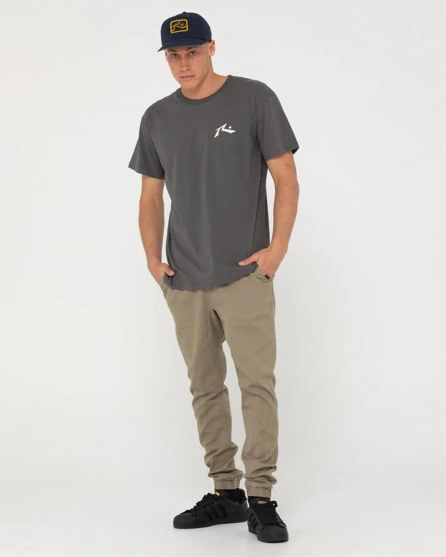 Rusty Hook Out Elastic Pant Boys - Vintage Khaki - Guys & Girls Surf n Street