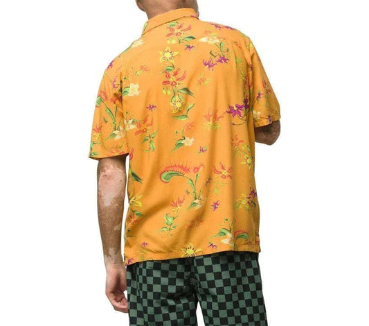 Vans Fatal Floral Short Sleeve Woven Shirt -Golden Yellow - Guys & Girls Surf n Street