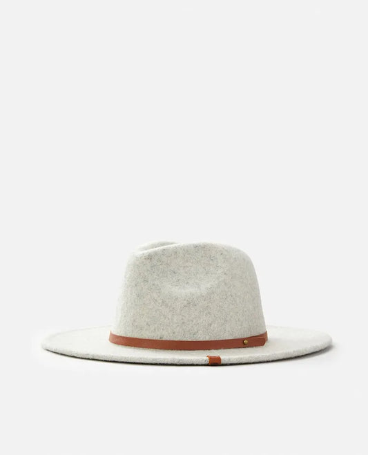 Rip Curl Sierra Wool Panama Hat - Light Grey Marle