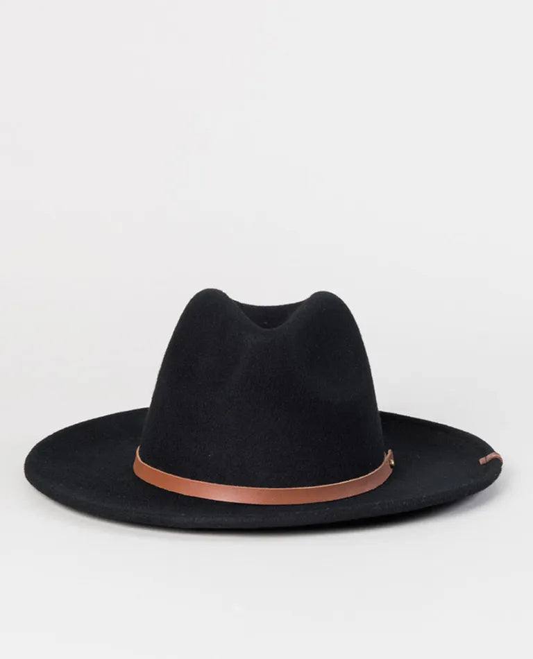 Rip Curl Sierra Wool Panama Hat - Black