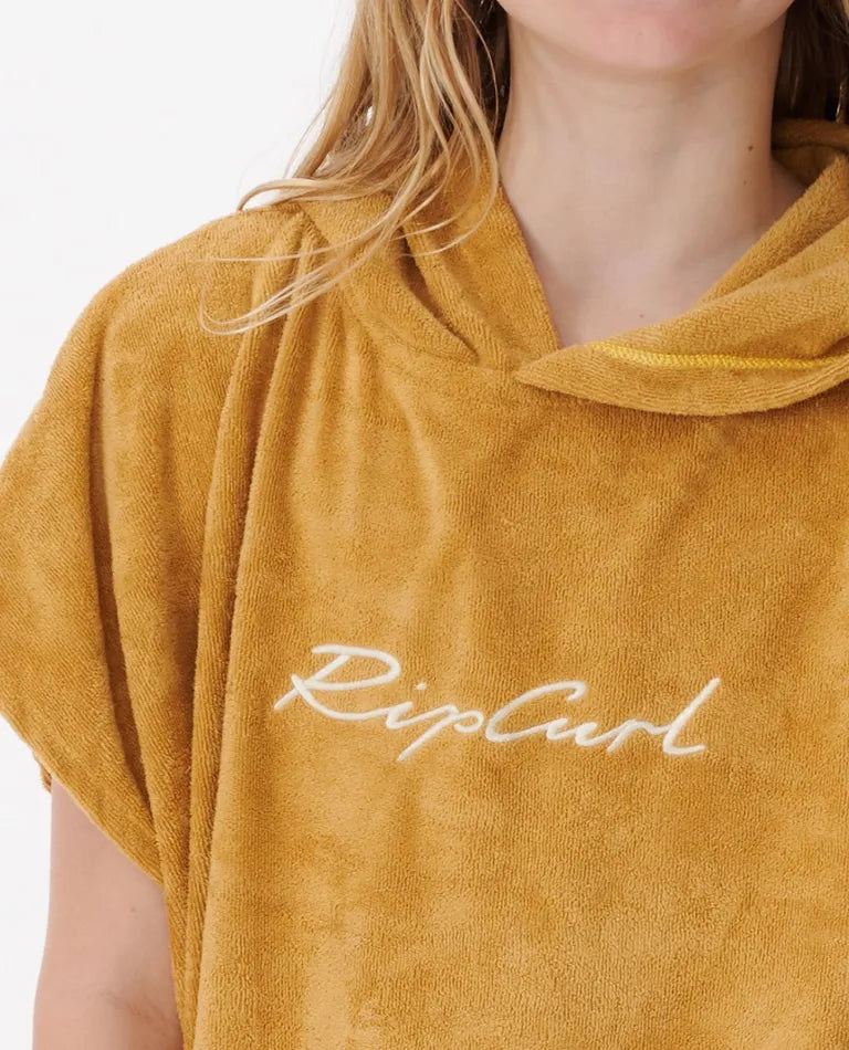 Rip Curl Script Hooded Towel - Girl - Honey