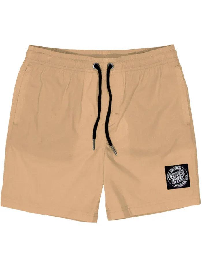 Santa Cruz MFG Cruzier Solid Short - Tan - Guys & Girls Surf n Street