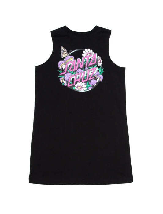 Santa Cruz Mushroom Monarch Dot Dress - Black - Guys & Girls Surf n Street