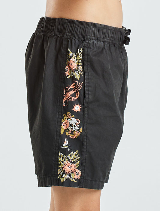 Mad Hueys Vacay Youth Volley 14" - Vintage Black