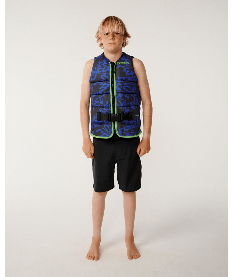 Rip Curl Kids Dawn Patrol Buoyancy Vest - Black / Blue
