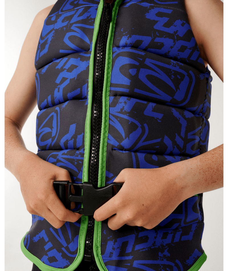 Rip Curl Kids Dawn Patrol Buoyancy Vest - Black / Blue